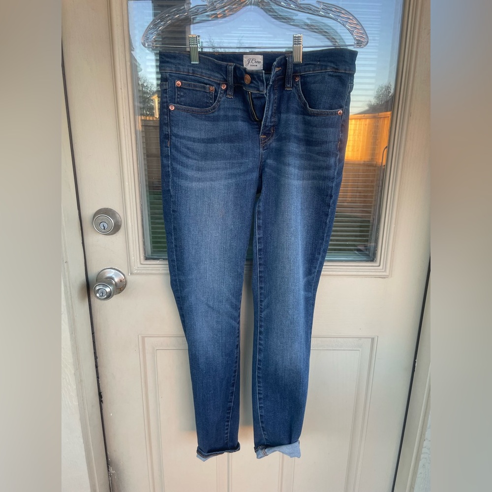J. Crew 8” toothpick jeans in size 27